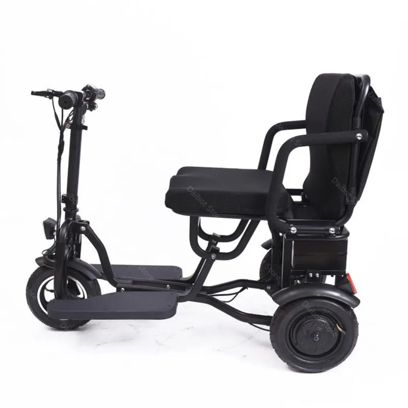 Travel Electric Scooter Lightweight Foldable Portable Luggage Adults 3 Wheels 48V 350W Mini Electric Tricycle Seniors