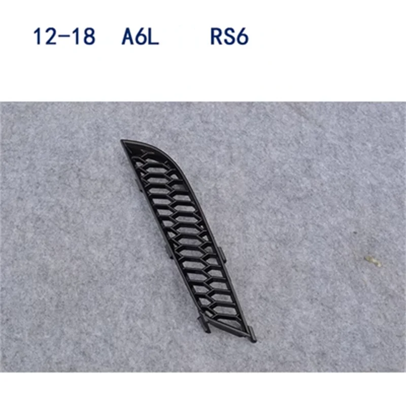thumbnail image 1 of Marco de cubierta de rejilla de luz antiniebla para parachoques delantero inferior de automóvil solo para automóvil A6 A7 Parrilla delantera mejorada a RS7 RS6 con moldura plateada, 1 of 5