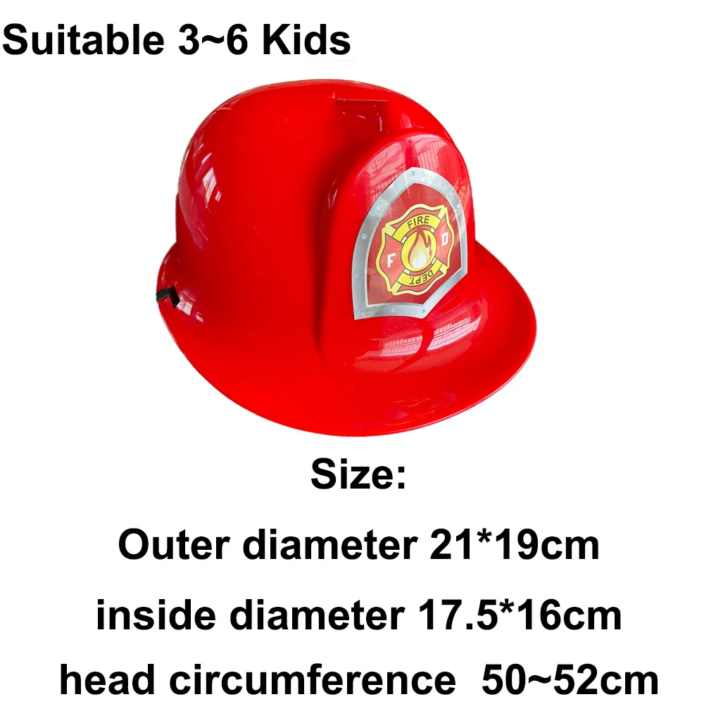 Sombrero bombero para niños, casco bombero para niños, accesorio disfraz,  sombrero plástico duro bombero, casco - AliExpress