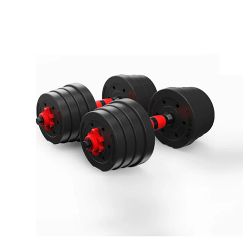 Household Dumbbell Fitness Equipment Set with Rod, Adjustable Exercise Equipment, 2 in 1, 10 kg, 15 kg, 20 25 30 40