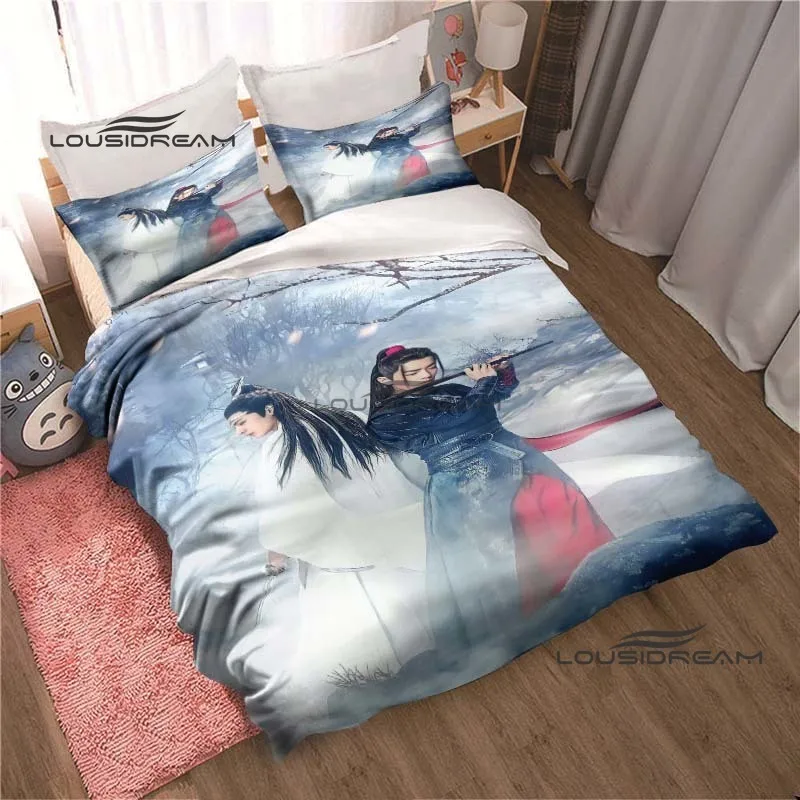 The Untamed Drama Bedding Set 3D Printing xiao zhan Home Decoration Boy Girl King Size Bedding Set Quilt Cover Pillowcas 6