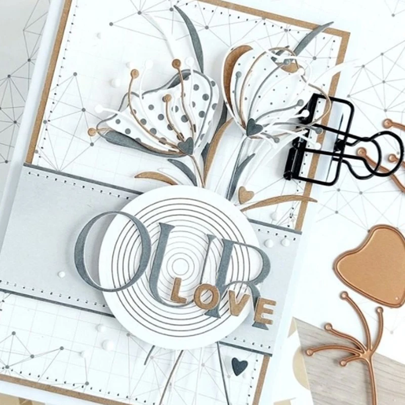 Neuankömmling, natürliche Zirkus-Stiele, Zweig, Metall-Stanzformen für 2025, DIY Scrapbooking, Blumen, Schablonen, Geschenk, Grußkartenherstellung – Detail 4