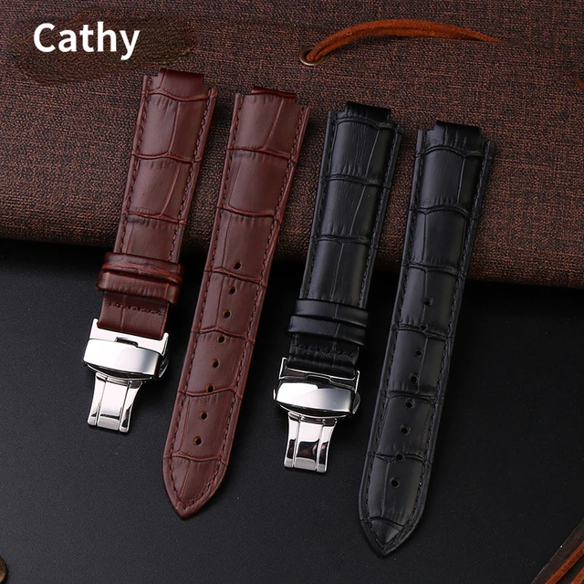 Genuine Leather Watch Band for LV Louis Vuitton Tambour Series Q1121 Q114k  Soft Comfortable Raised Mouth Watch Strap18 21mm - AliExpress