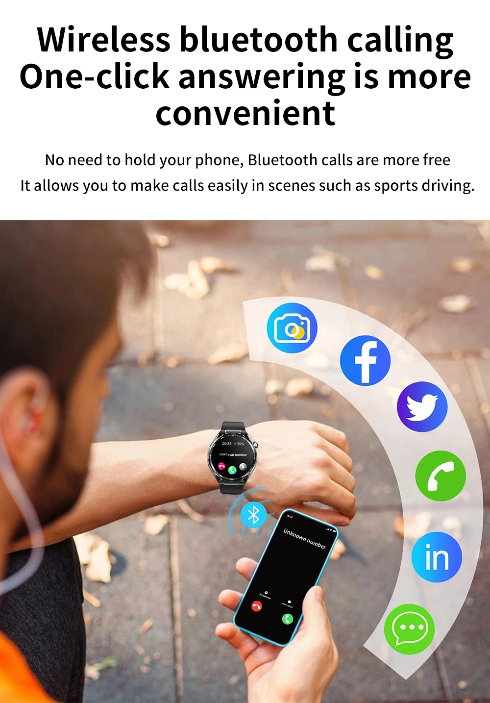Smartwatch med måling af blodsukker og blodtryk bluetooth_voghion.com