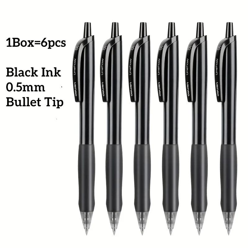 Large Capacity Gel Ink Pens – Smooth Writing with Soft Grip in Black, Blue, and Red