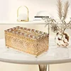 European-style Napkin Dispenser Bedroom Office Hotel Cafe Coffee Square Crystal Cube Bar Napkin Box Tissue Box 3