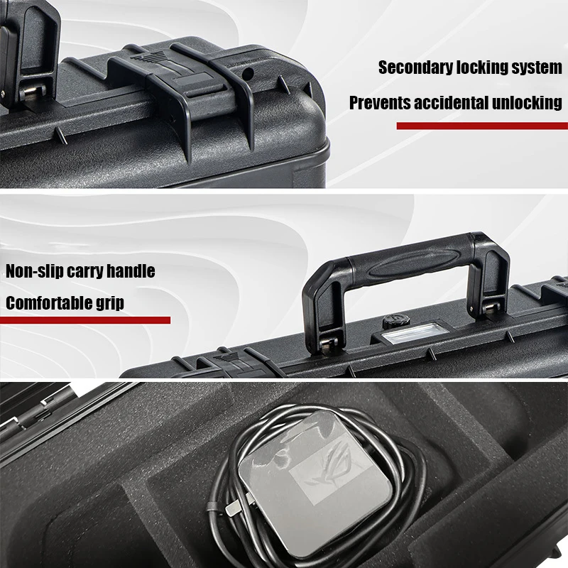Portable Carrying Storage Bag for ROG Ally X Case Shockproof Protective Travel Box Leather Hard Console Accessories hdd storage bag storage box bag