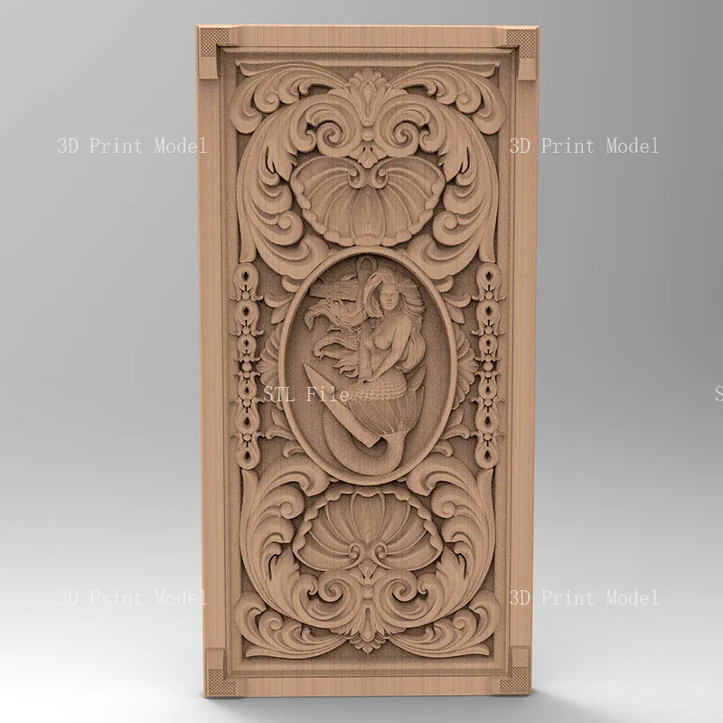 10PCS 3D STL Model Door Panel for CNC Router 3D Printer Artcam Aspire Bas Relief