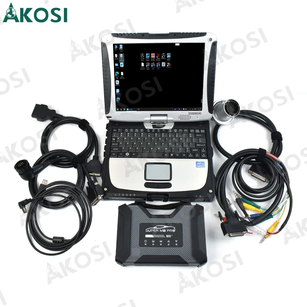 

NEW 2023.09 Full Function DoIP for M6 Super MB PRO M6+ Wireless Star with CF19 Laptop diagnosis Tool