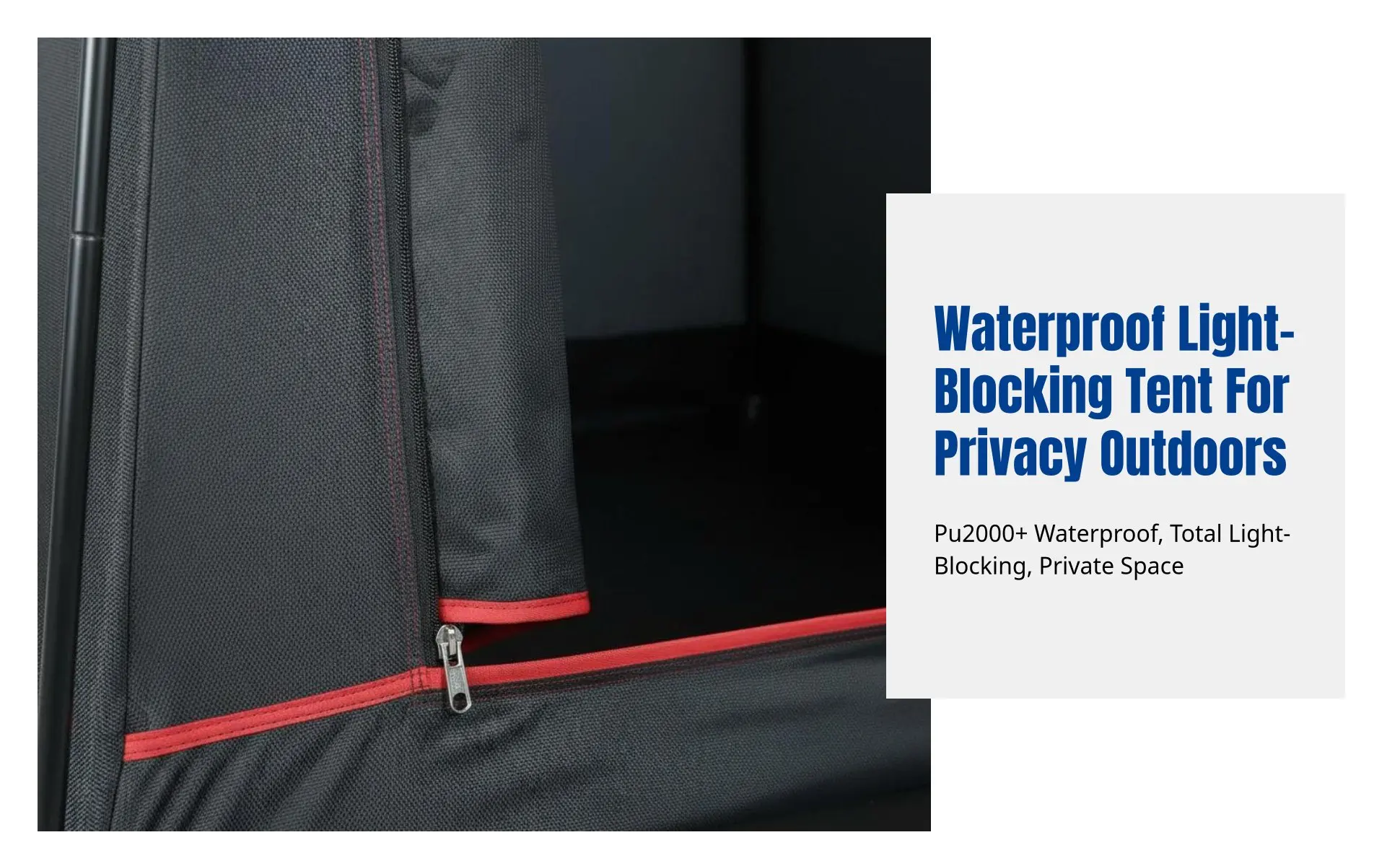 Outdoor Full Light-Blocking Privacy Changing Tent, Waterproof Shower Shelter, Portable Toilet, Multi-Use