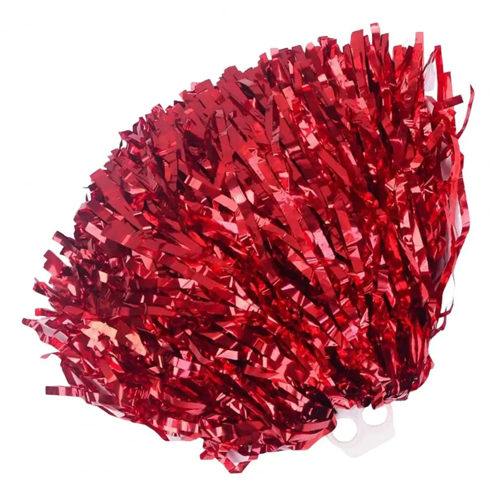 

Dance Pompoms Straight Shank Type Fluffy PET Double Pass Cheerleader Hand Flower Ball Decoration for Soccer Sports