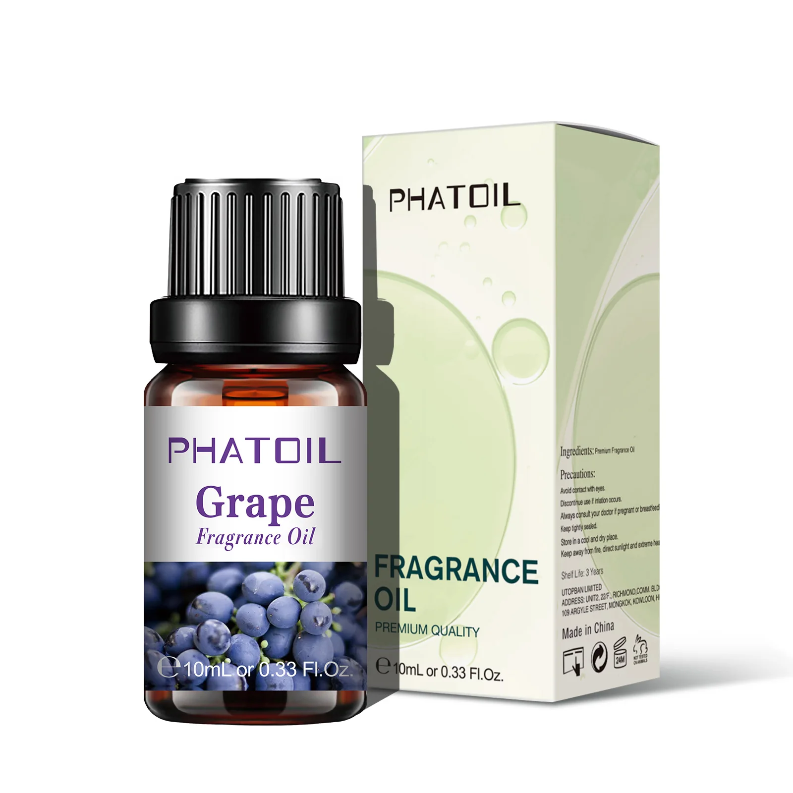 Phatoil 10ml Fruit Fragrance Oil Collection: Mango, Strawberry, Coconut & More