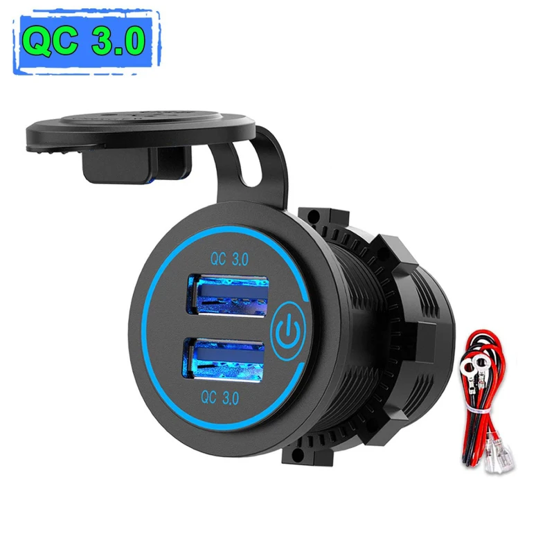   3.0  USB  ڵ   ׼  12V/24V QC3.0  ܼƮ ġ ġ  Led 