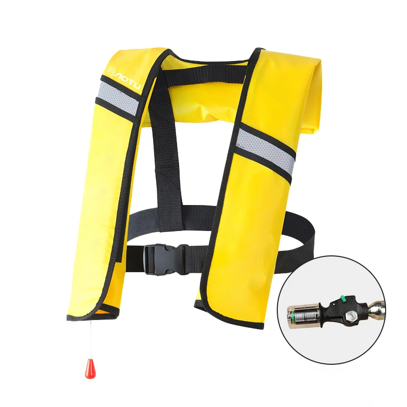 Child Co2 Life Vest Automatic Inflatable Snorkeling Swimming Floating