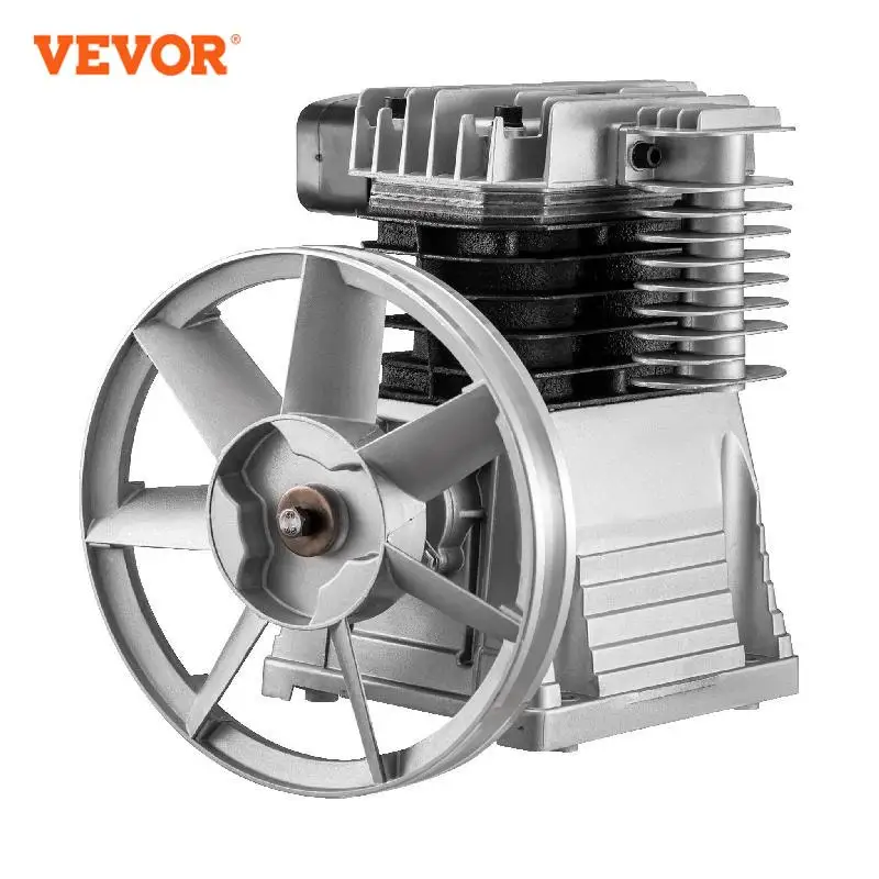 VEVOR 12CFM Twin Cylinder 3 HP Single Stage Piston Pump 1