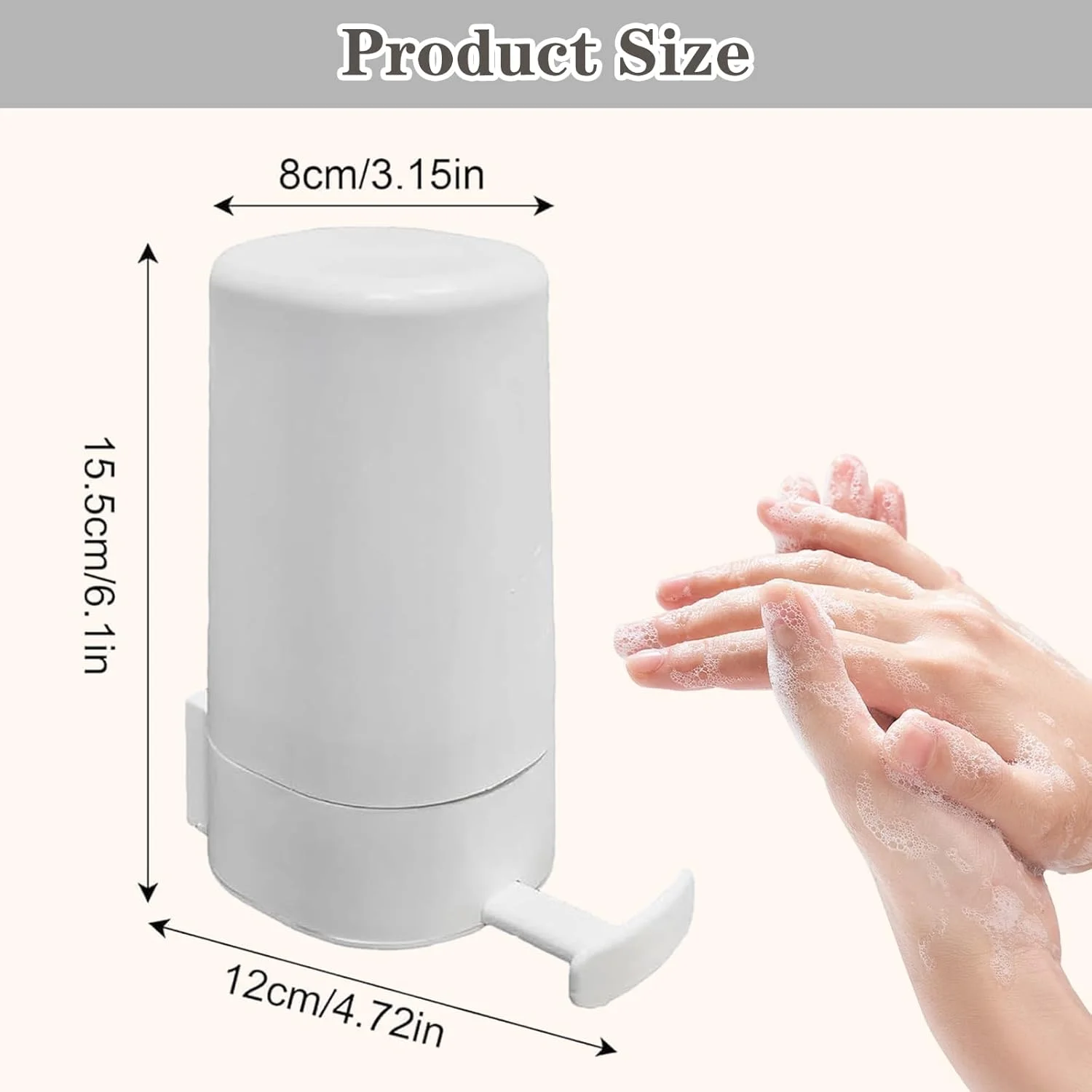 Wall-Mounted Soap Grinder for Bar Soap, No-Drill Soap Dispenser, Adjustable Bar Shredder for Bathroom, Kitchen, Travel