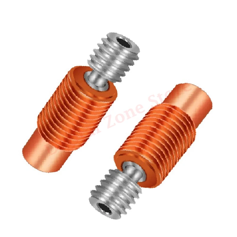 

2Pcs 3D Printer E3D V6 Heat Break for Prusa i3 MK3 1.75MM Printing Hotend Throats M7 M6