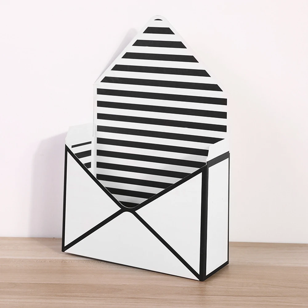 Creative Envelope Folding Flower Florist Bouquet Storage Box Party Valentine's Day Lining Envelopes Wedding Invitation Envelope envelope storage box