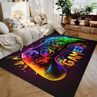 Gaming Rug for Boys Room Gamer Rug with Controller Design Carpet for Game Room Bedroom Decor Non-slip Machine Washab Mat Doormat 1