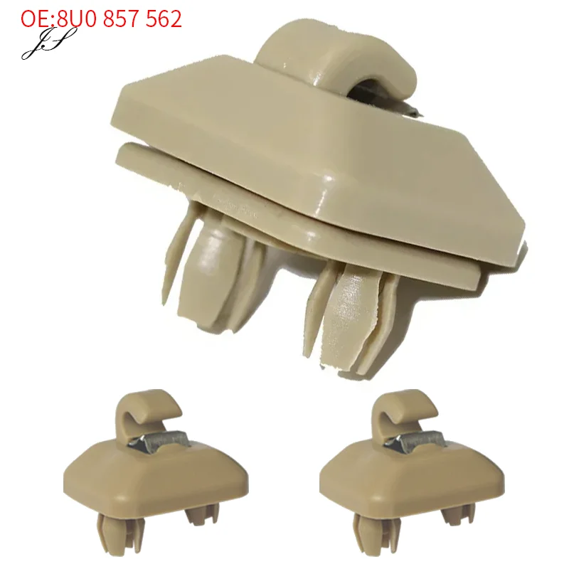 Car Sun Visor Hook Clip Snaps, Set of 2