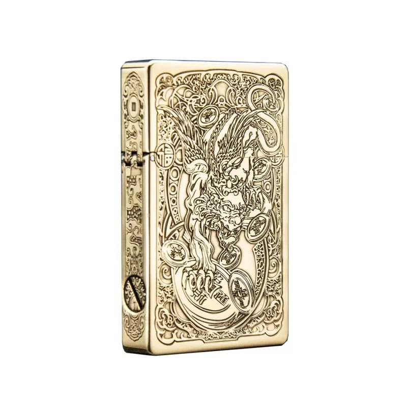 Zorro ZL8 Copper Ultra-thin Kerosene Lighter Constantine Pattern