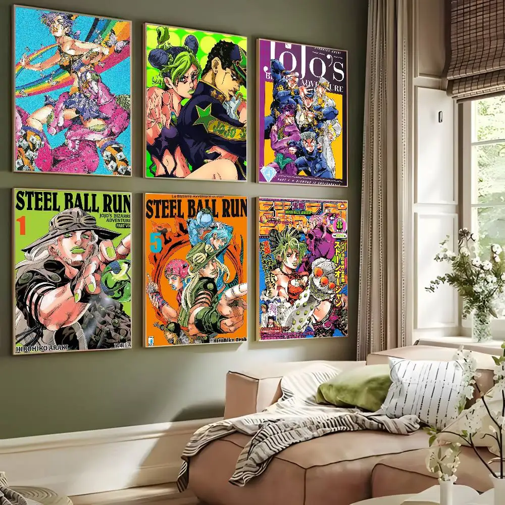 JoJo's Bizarre Adventure Retro Aesthetic Canvas Art Print