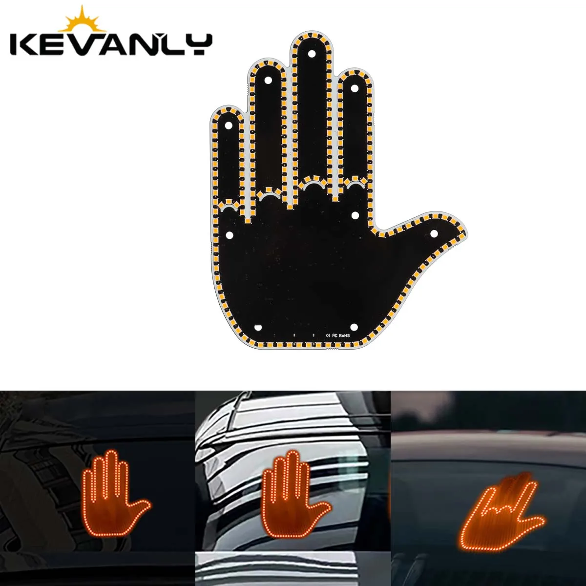 Zabawne światło samochodowe na palec z pilotem za $7.37 / ~28zł