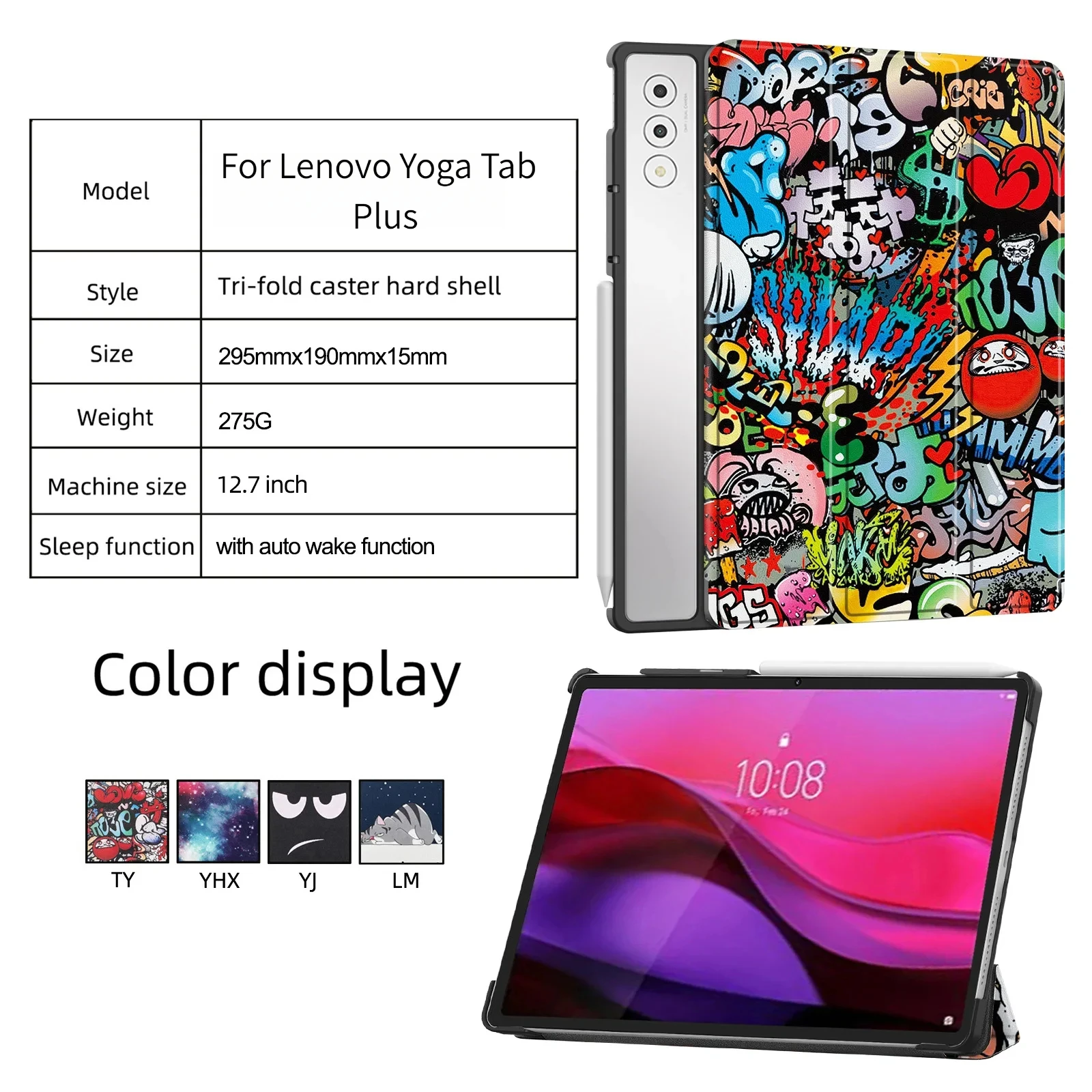 Für Lenovo YOGA Tab Plus Tablet-Hülle Yuanqi 12.7 Anti-Drop TB-520FU Schutzhülle – Detail 1