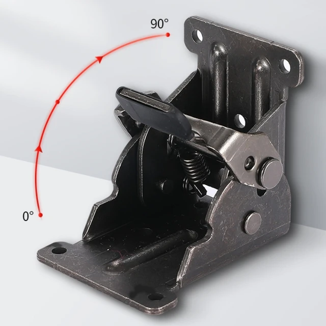 4PCS Folding Leg Brackets - Self-Locking Hinges For Table Legs, Workbench, Bed Frame DIY - View #2