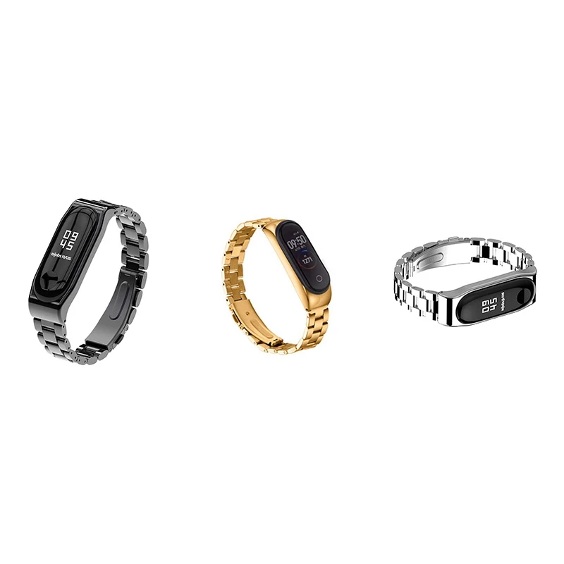 

Ремешок для Xiaomi Mi Band 3/4, сменный Браслет из нержавеющей стали