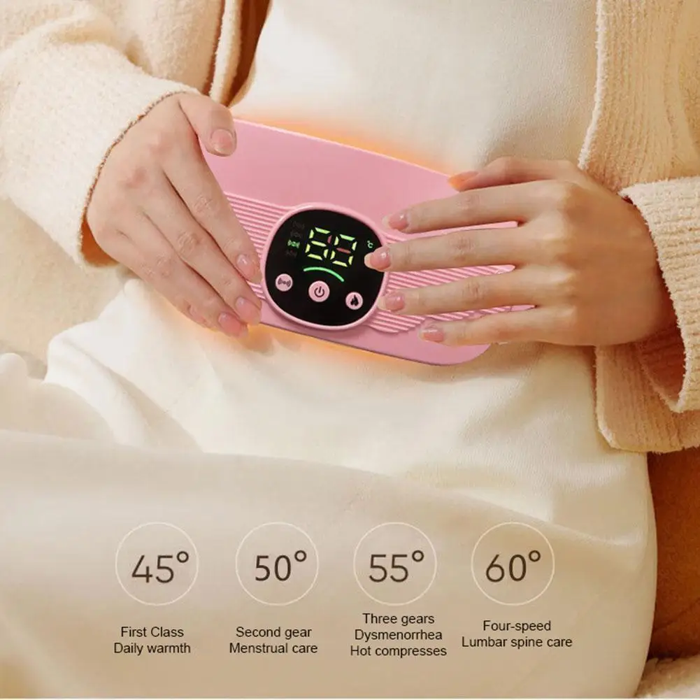 

Menstrual Heating Pad Smart Warm Belt Relief Waist Cramps Pain Abdominal Belt Electric Vibrating Massager Waist Device