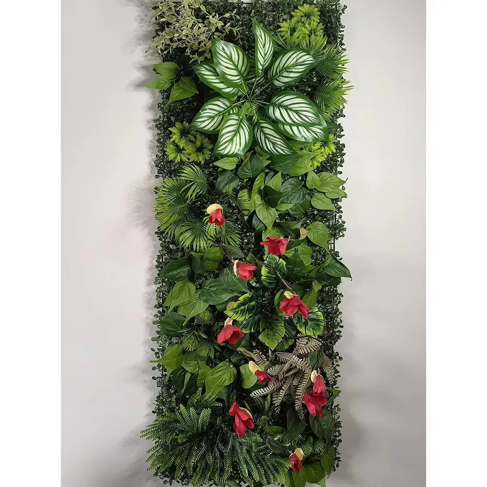 NEUE 40*120 cm Künstliche Pflanzen Gras Wand Panel Grün Hintergrund Geeignet für Outdoor Indoor Garten Gras Pflanzen für Home Decor – Detail 10
