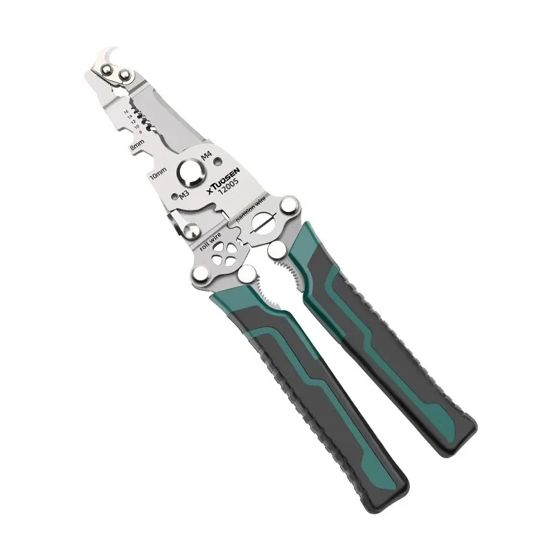 Multi functional foldable electrician specific wire cutting pliers wiring and pulling pliers wire splitting and pressing plier wire cutting pliers