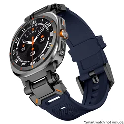 Premium Silicone Sport Strap - Luxury No - Gap Wristband Bracelet - Galaxy 8 44mm 40mm (BU)