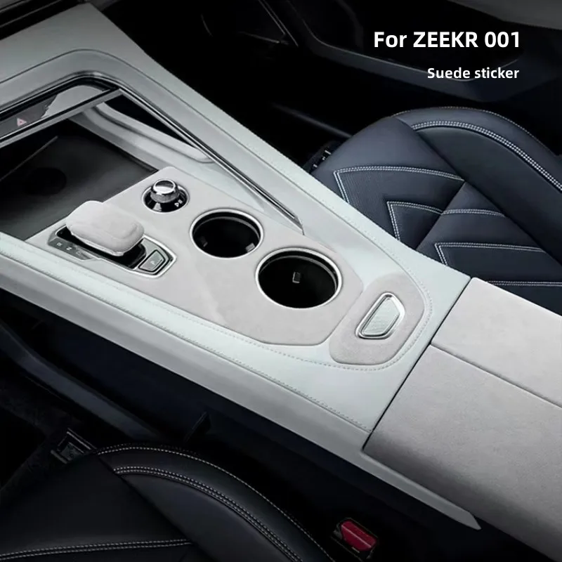

Замшевая Крышка центральной панели управления автомобиля, наклейки на подлокотник, отделочная полоса рулевого колеса для ZEEKR 001 2021 2022 2023, автомобильные аксессуары