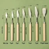7Pcs/Set Stainless Steel Oil Painting Knives, Artist Crafts Spatula, Palette Knife, Mixing Knife, Scraper Art Tools 6