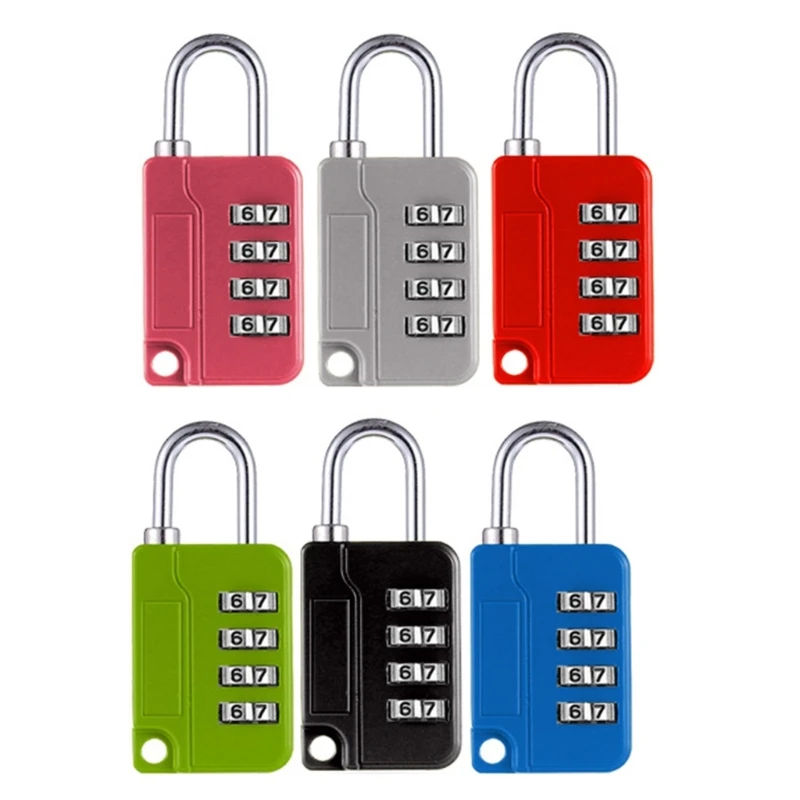 

4Digit Combination Padlock Alloy Security Lock Portable Password Lock Easy Use
