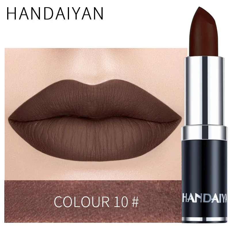 thumbnail image 1 of HANDAIYAN 12-color matte velvet lipstick long-lasting waterproof non-stick cup does not fall color lipstick lipstick, 1 of 5