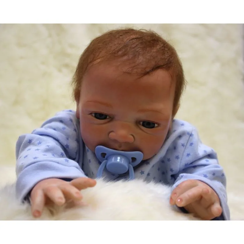 45CM Reborn Baby Doll Silicone Baby Doll Toddler Baby Newborn Boneca Renascida Life Like Bebe Realistic Berenguer Muñecas muslin baby bibs 100% organic cotton bibs soft baberos bebe animal bandana infant smock burp cloth feeding saliva towel