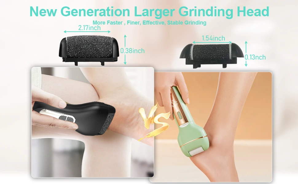 Description Picture 2 of itemElectric Foot Callus Remover Foot Care File Heels Dead Skin Pedicure Tool Electronic Foot Grinder and Replacement Sandpaper