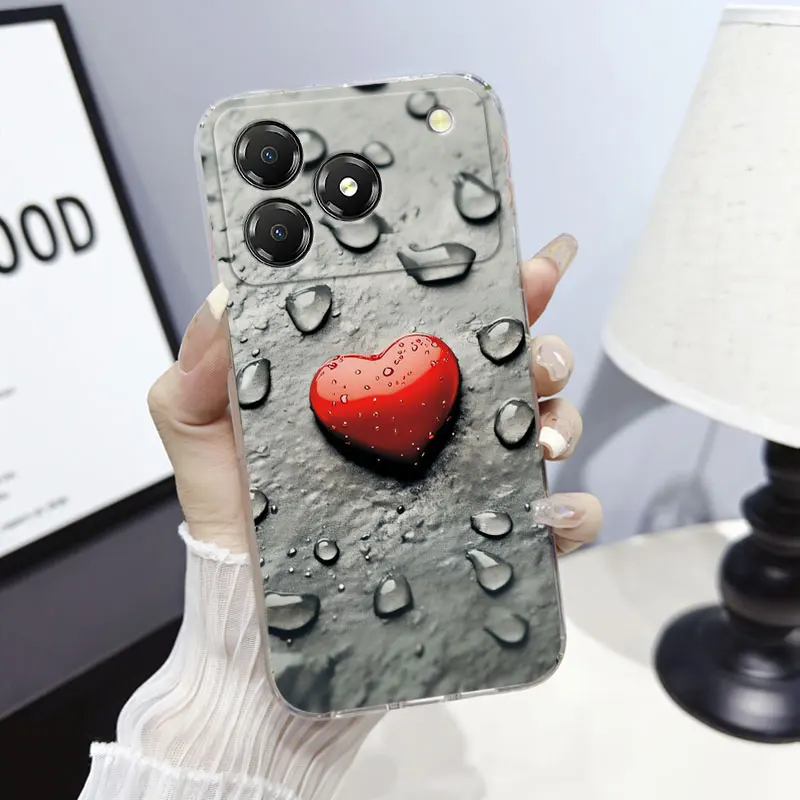 Marble Clear Soft Silicone Protective Phone Case