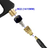 High Pressure Wash Hose Connector Outlet Swivel Adaptor M22 Quick Connect For Karcher Lavor Bosch Nilfisk Stihl Anti Winding 2