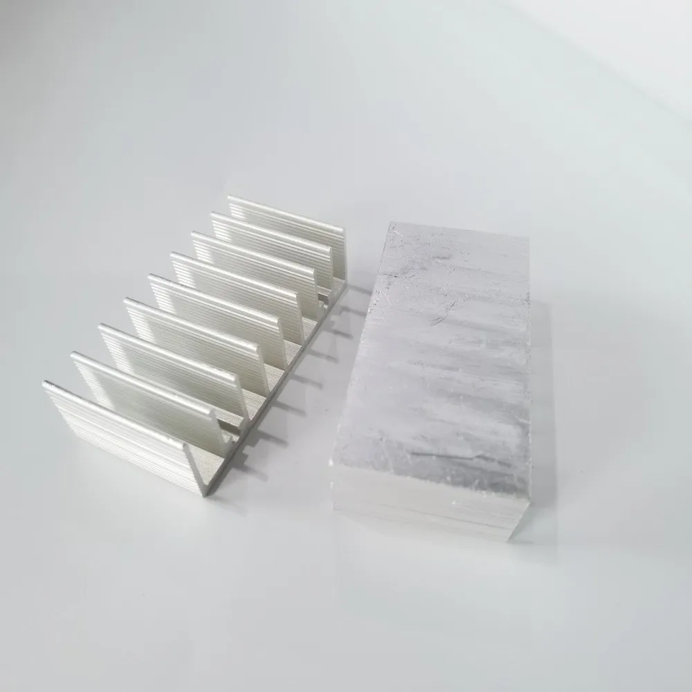 Square LED Heatsink Radiator Aluminum 62*18*30MM Radiator for LED power supply player graphics card Replaceable