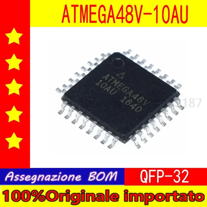 

100% Оригинальный важный 5шт./лот ATMEGA48V-10AU ATMEGA48V QFP32 ATMEGA48V-10MU ATMEGA48V QFN-32 MCU контроллер