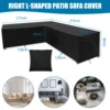 Home Terrace V Type Sofa Cover Outdoor Garden Terrace Waterproof Furniture Cover Waterproof Sofa Protector L Shape 1