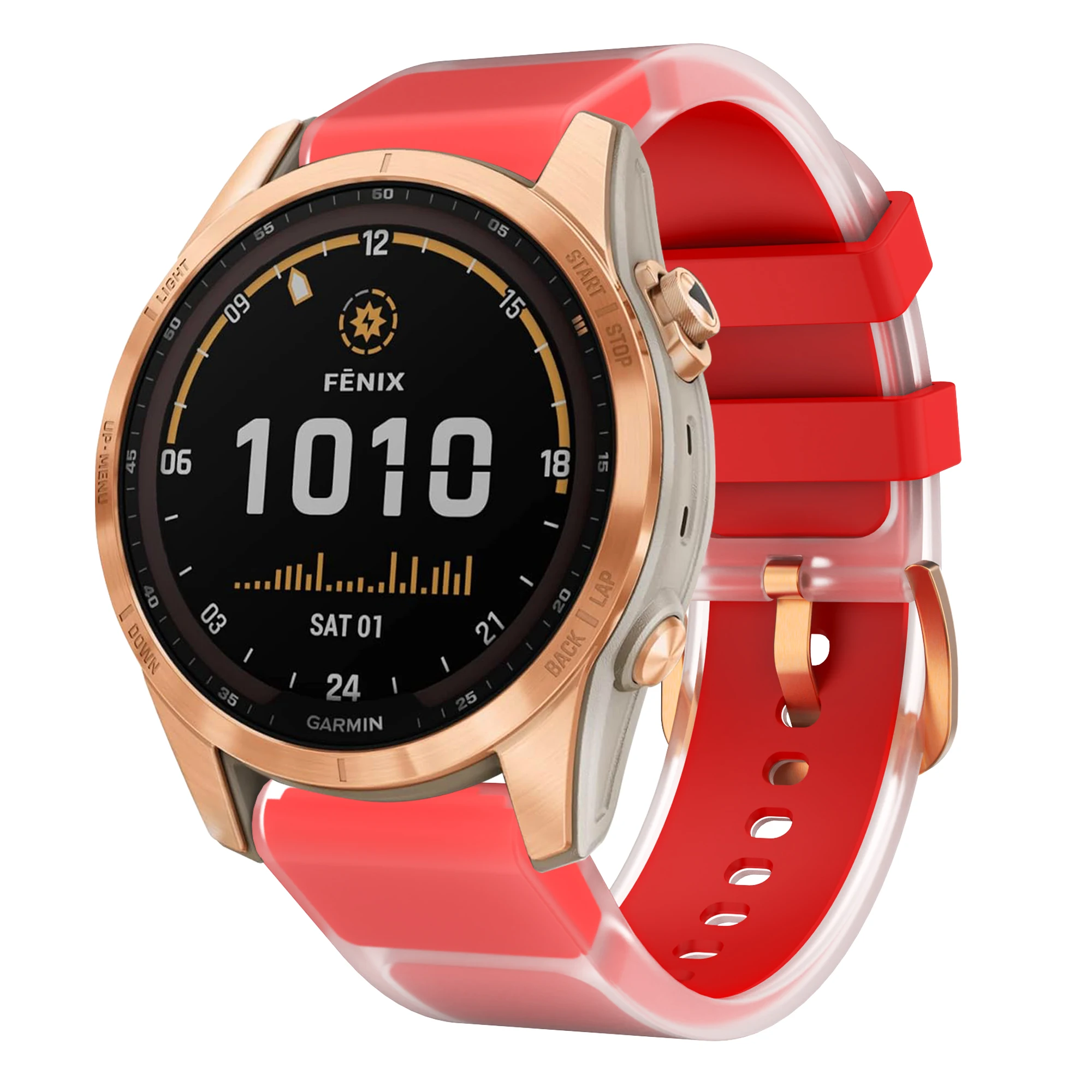 Quick Release Clear Glacier Silicone Watch Band - 20mm Strap