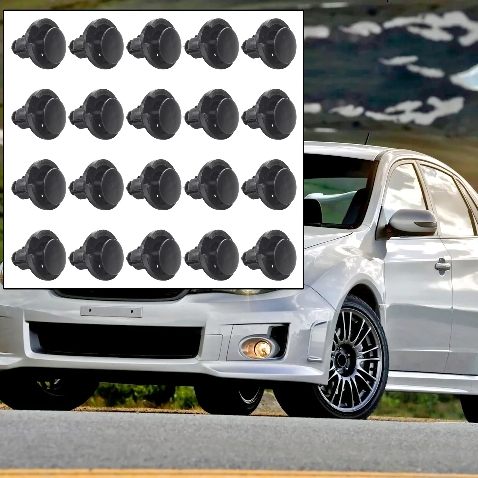 사이드 스커트 실 및 몰딩용 플라스틱 클립, 트림 클립, 자동차 외관 업그레이드, 20 하이 퀄리티