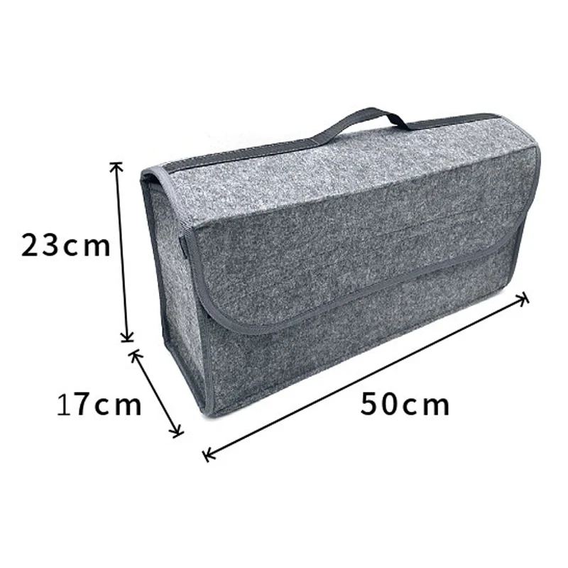Car Woolen Felt Folding Storage Box Multi-Use Tools Organizer Car Portable Storage Bags