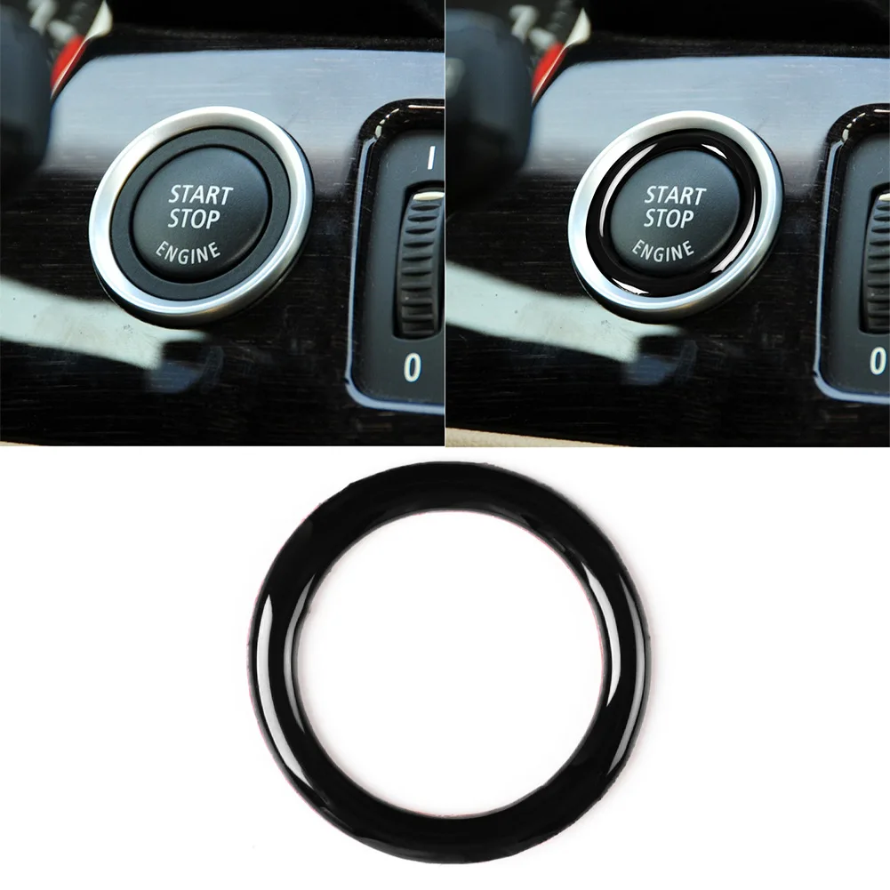 

Car Engine Start Stop Button Ring Ignition Key Circle Sticker Trim Decor For BMW 3 Series Auto Styling Accessories