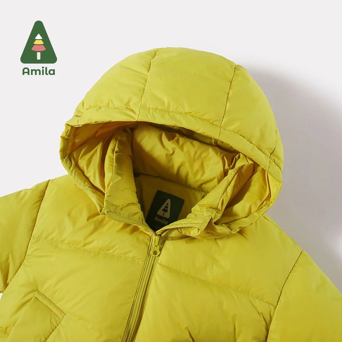 Amila Children's Clothing Girls' Winter New Long Sleeves Cute Multicolor Fashion OuterWear& Down Jackets